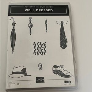Stampin' Up! Well Dressed Cling Stamp Set - Black Designs